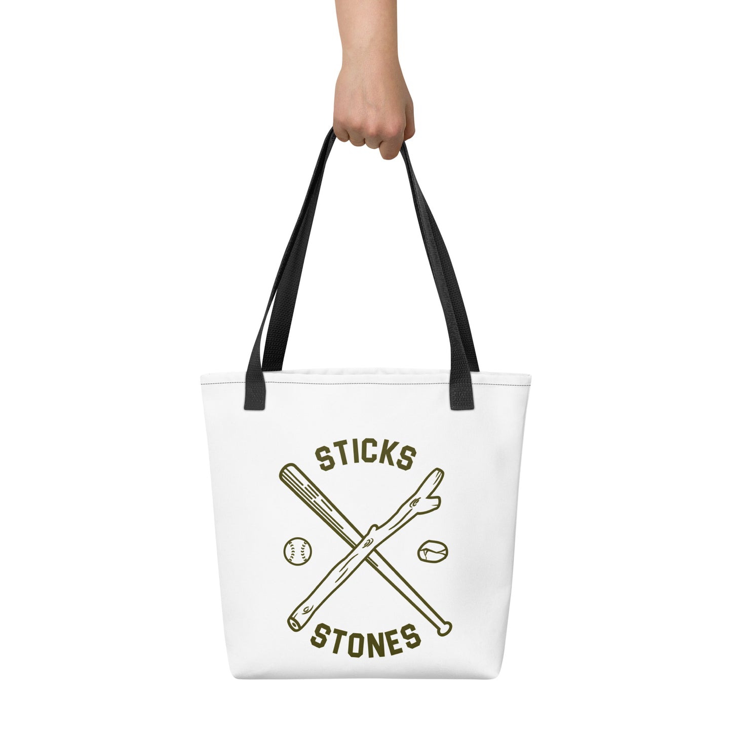 Sticks & Stones Tote bag - White