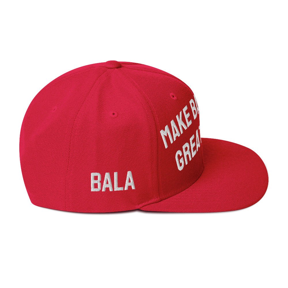 Make Baseball Great Again Snapback Hat - Red - Bala Baseball