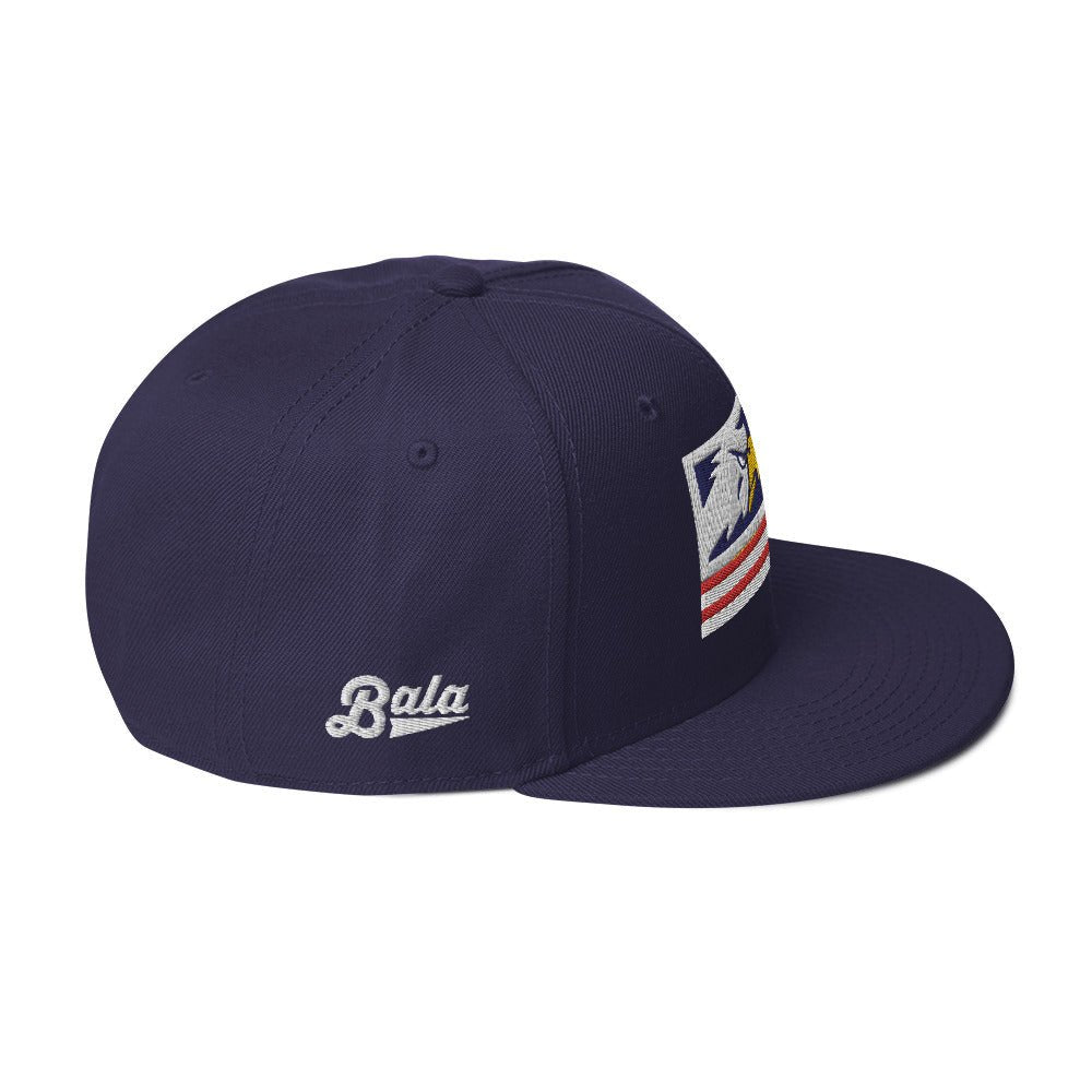 Proud Eagle Snapback Hat - Navy - Bala Baseball