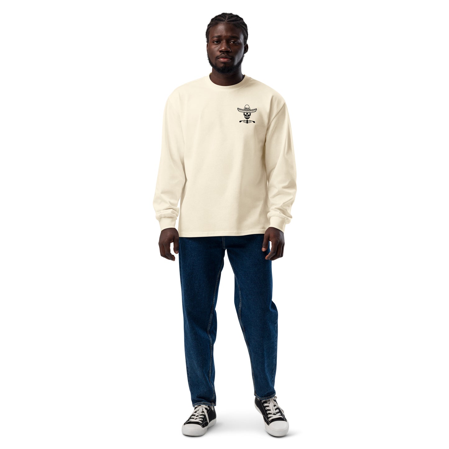 Beisbol en el cielo Premium heavyweight long sleeve shirt