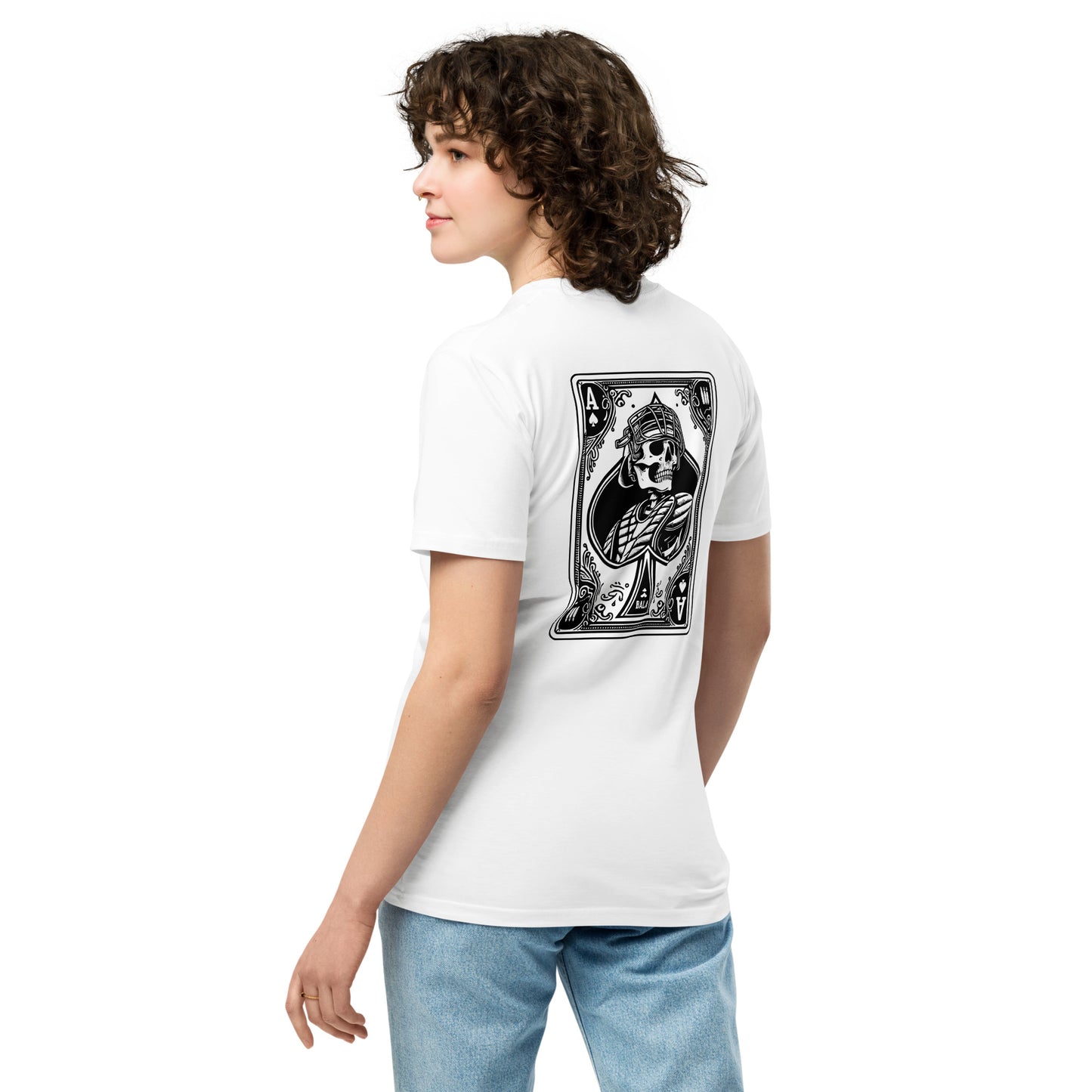 Ace of Spades Catcher Drip Unisex premium t-shirt - White