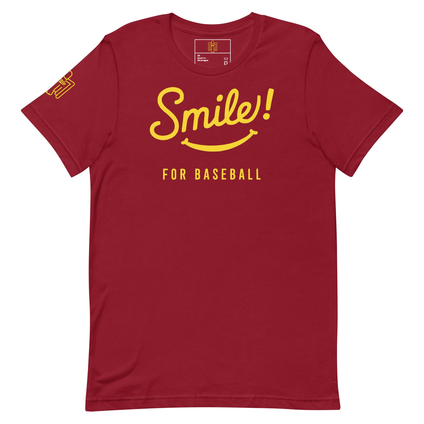 Smile for Baseball Dark Colors Unisex t-shirt - Multiple Colors