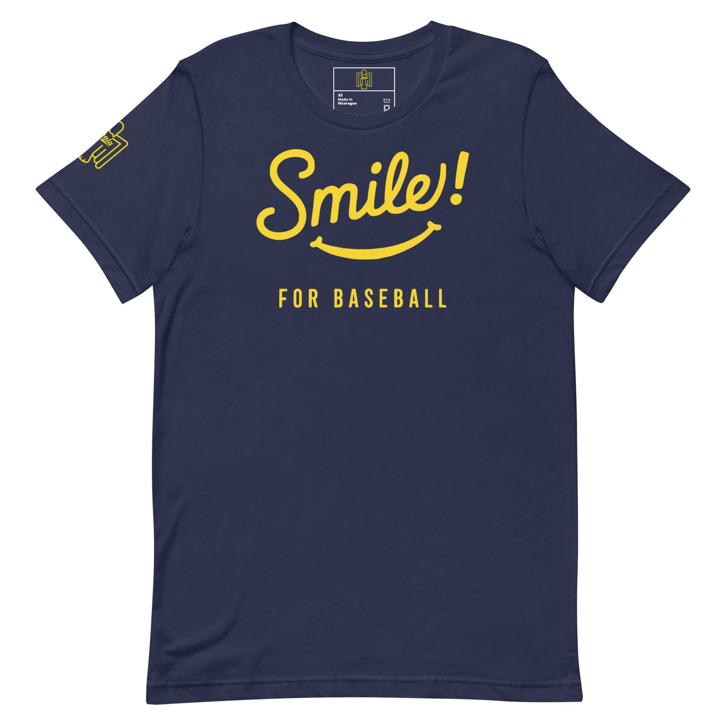 Smile for Baseball Dark Colors Unisex t-shirt - Multiple Colors