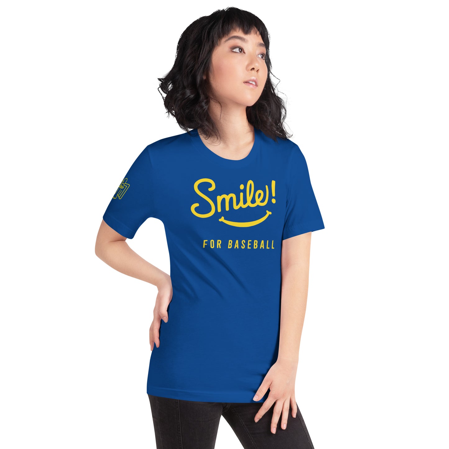Smile for Baseball Dark Colors Unisex t-shirt - Multiple Colors