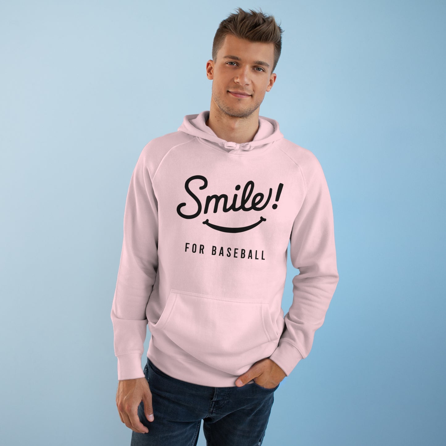 Smile for Baseball Unisex Supply Hoodie - Multiple Colors