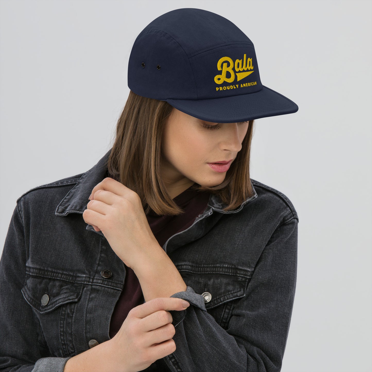 Bala Logo Five Panel Cap - Navy