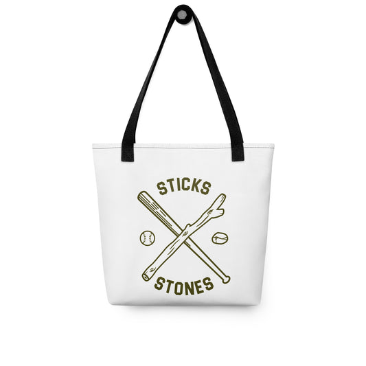 Sticks & Stones Tote bag - White