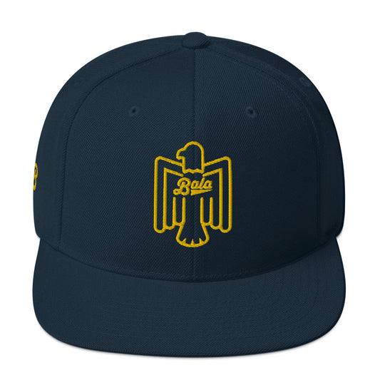 Eagle Badge Snapback Hat - Navy