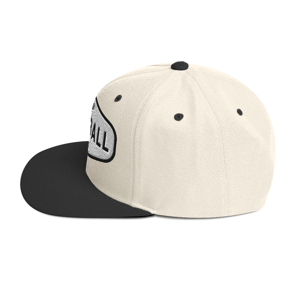 Bala Chevron Badge Snapback Hat - Beige