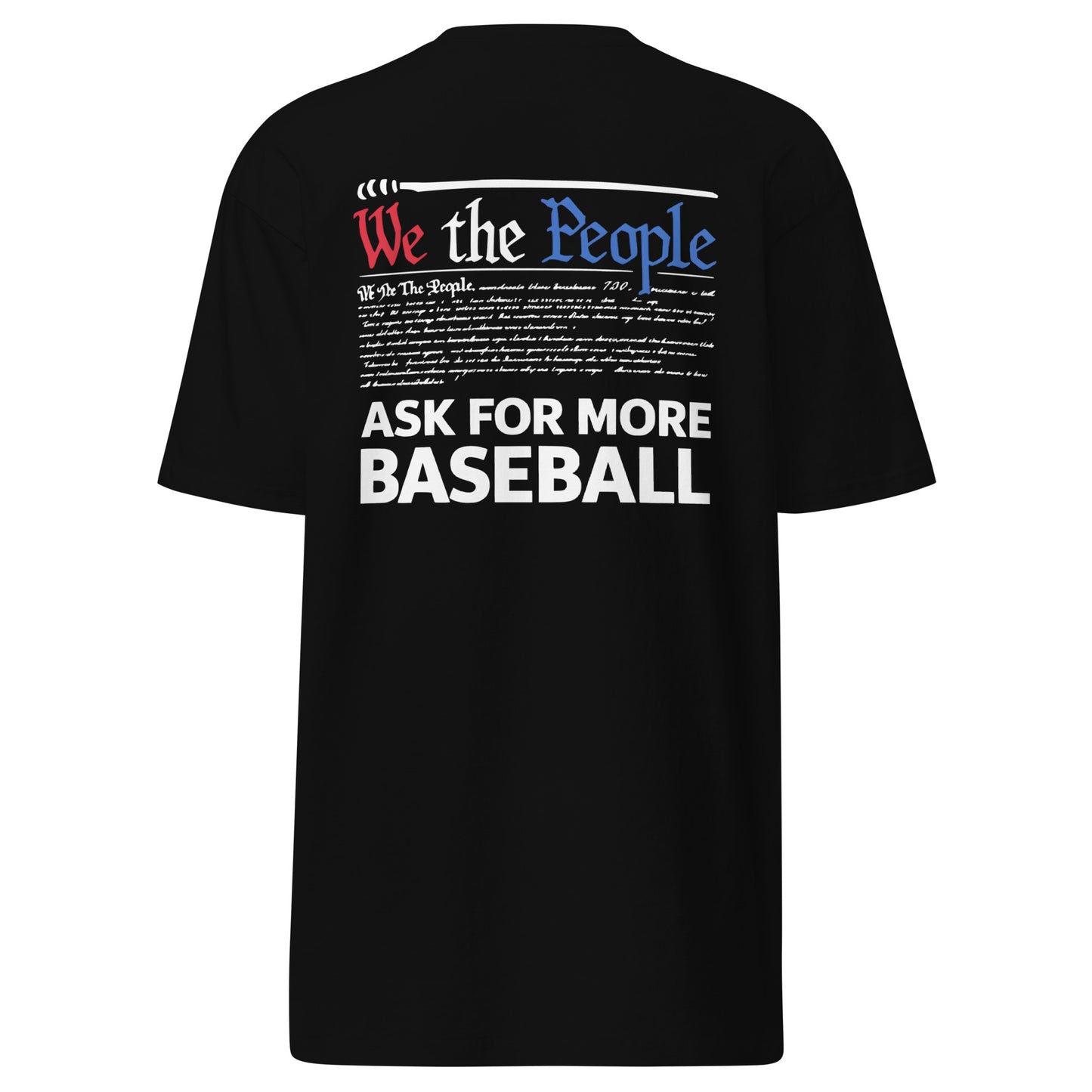 We the People Men’s premium heavyweight tee - Black