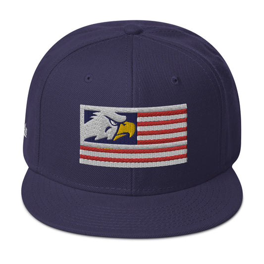 Proud Eagle Snapback Hat - Navy