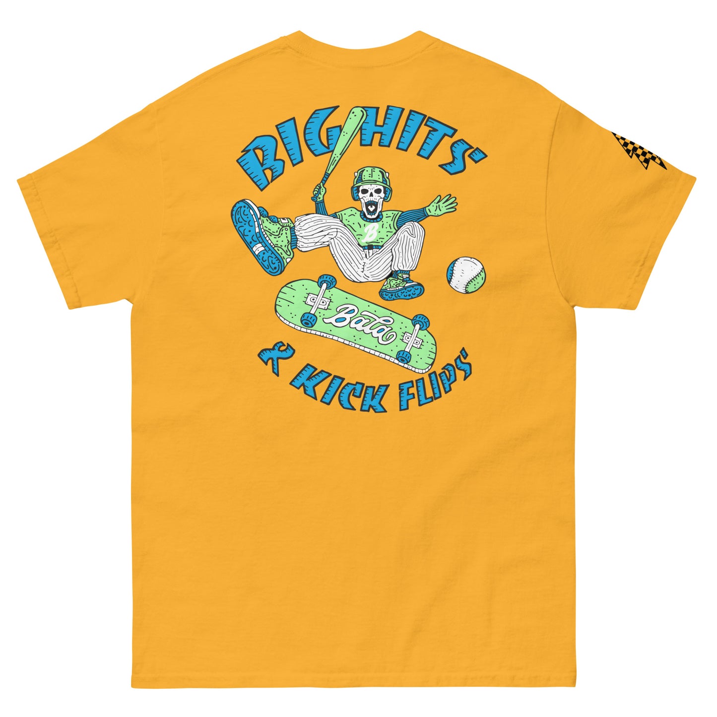 Big Hits & Kick Flips Unisex classic tee - Yellow