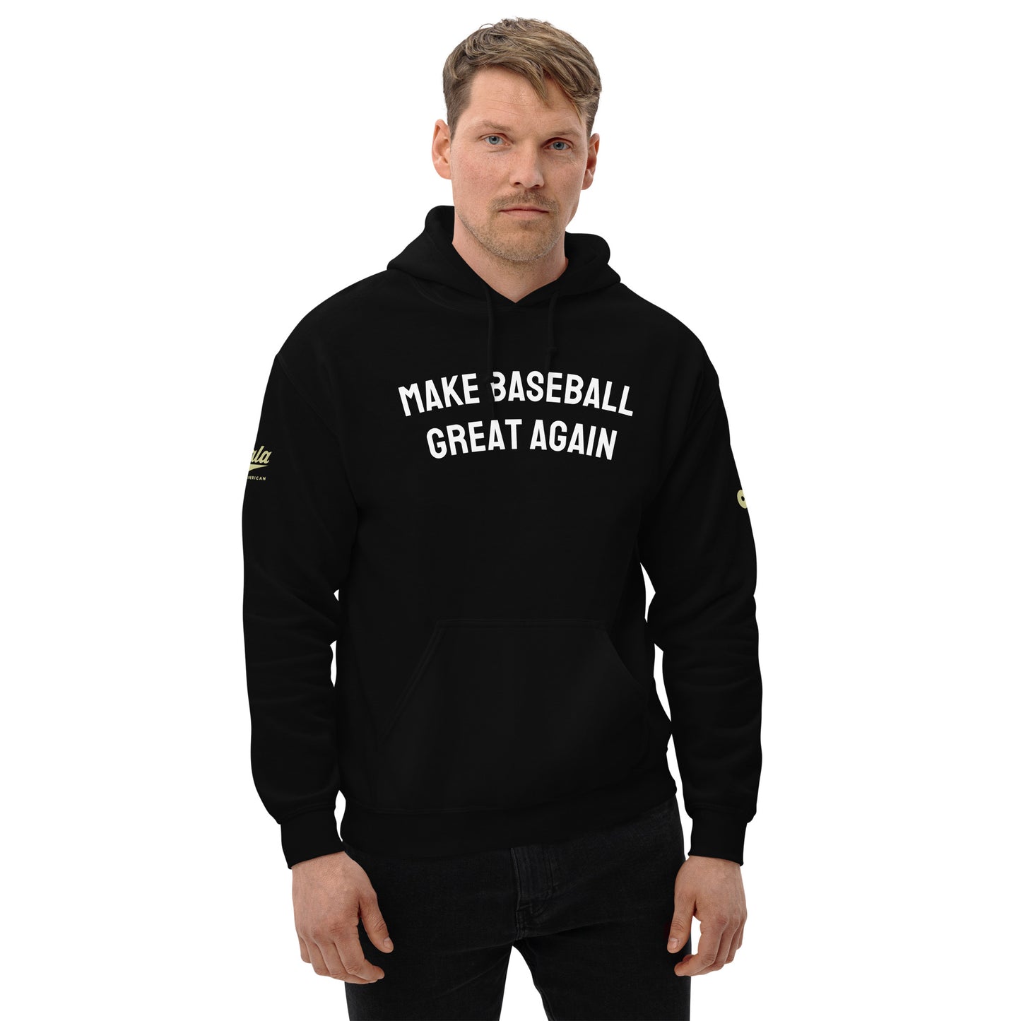 Make Baseball Great Again Unisex Hoodie -Black