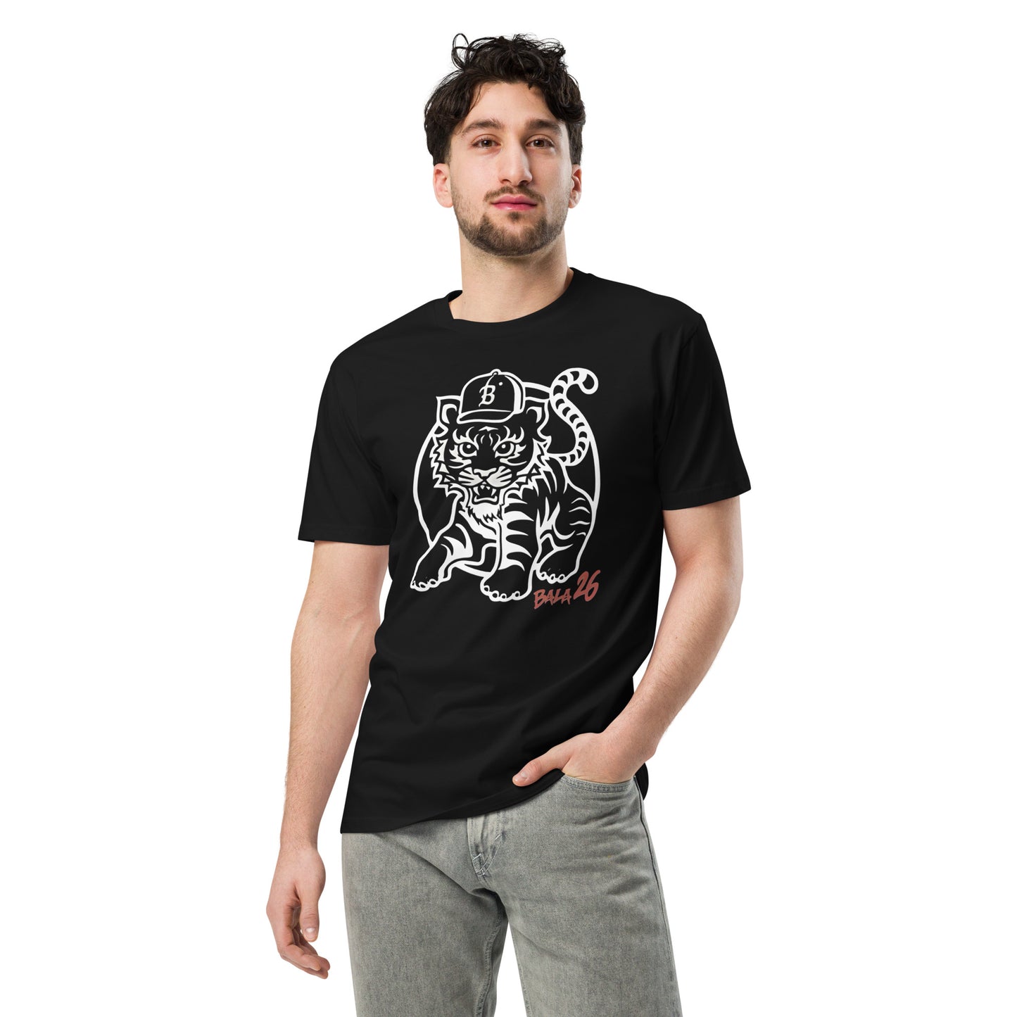 Tiger 26 Unisex premium t-shirt - Black