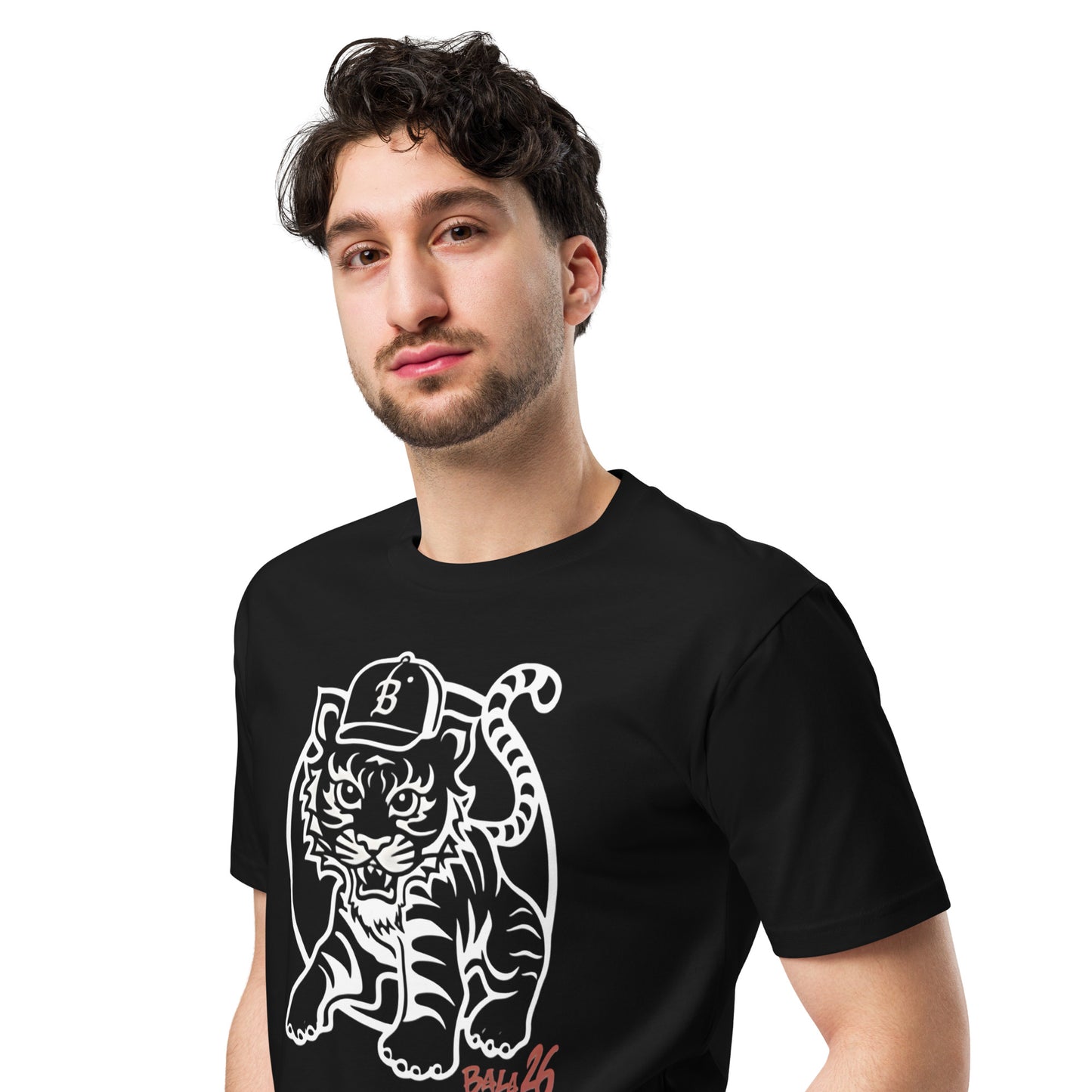 Tiger 26 Unisex premium t-shirt - Black