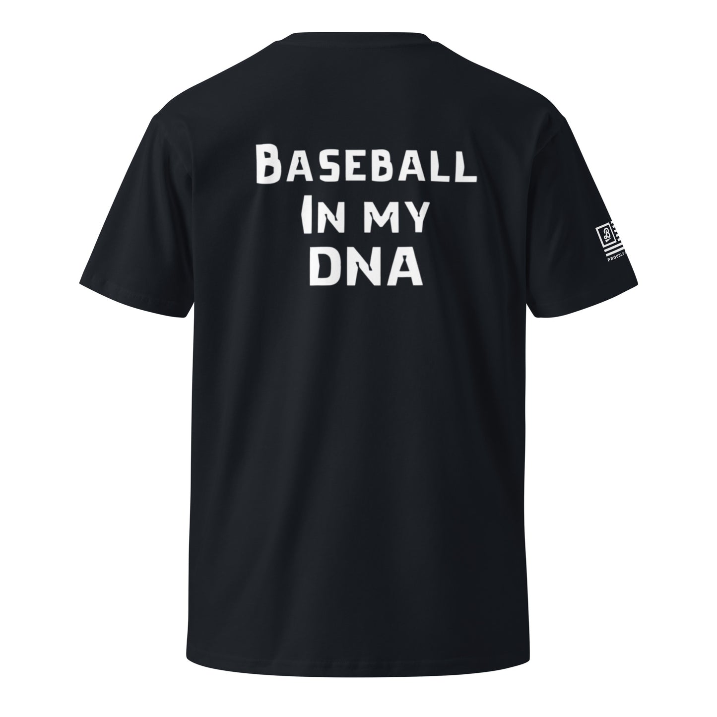 Baseball in my DNA Unisex premium t-shirt - Navy