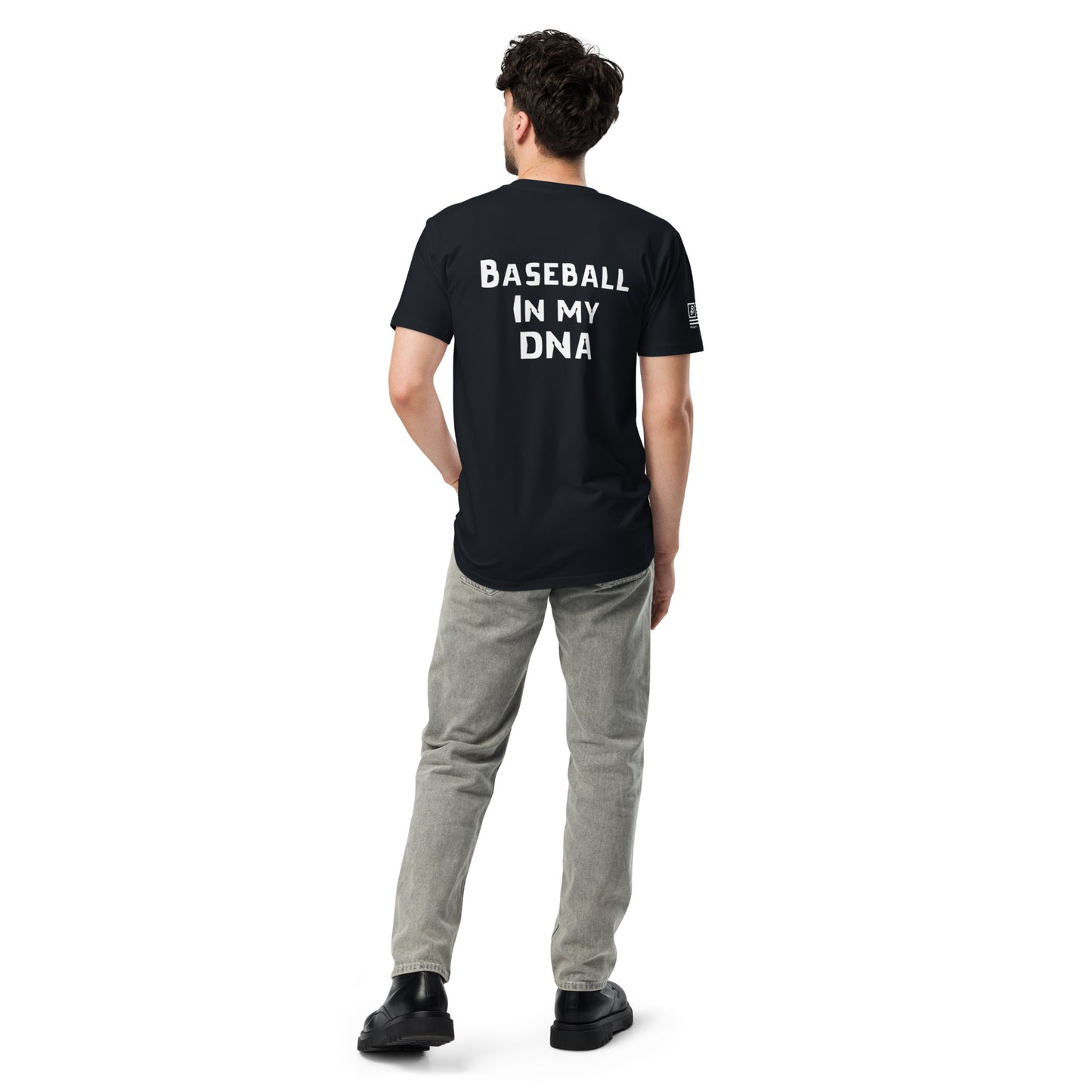 Baseball in my DNA Unisex premium t-shirt - Navy