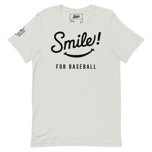 Smile for Baseball Light Colors Unisex t-shirt - Multiple Colors