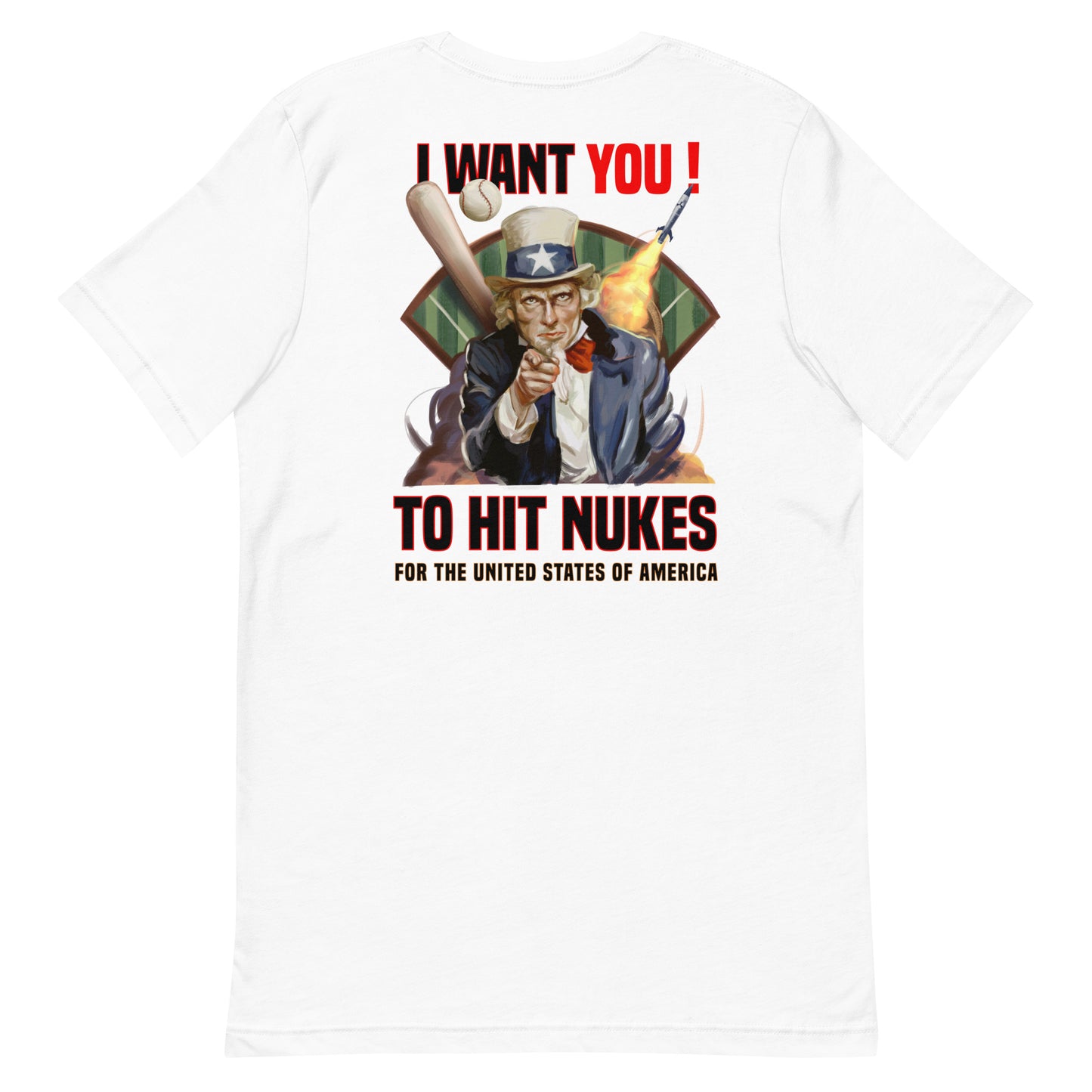 Uncle Sam Wants You Unisex t-shirt - White