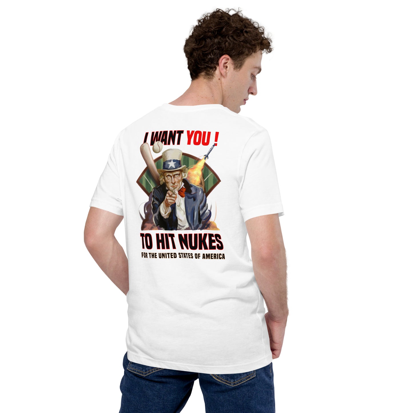 Uncle Sam Wants You Unisex t-shirt - White