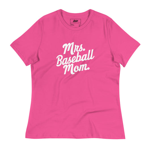 Mrs. Baseball Mom Women's Relaxed T-Shirt