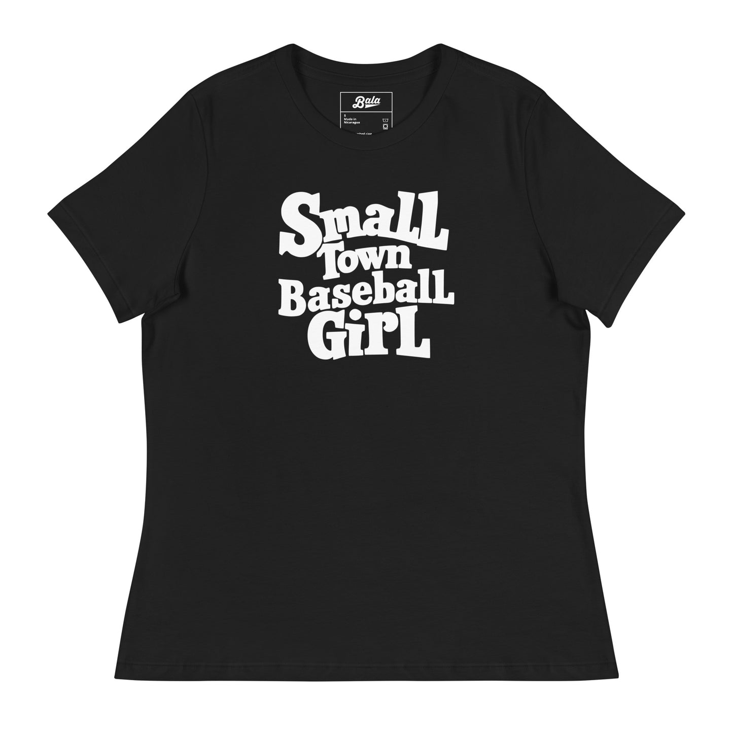 Small Town Baseball Girl Women's Relaxed T-Shirt