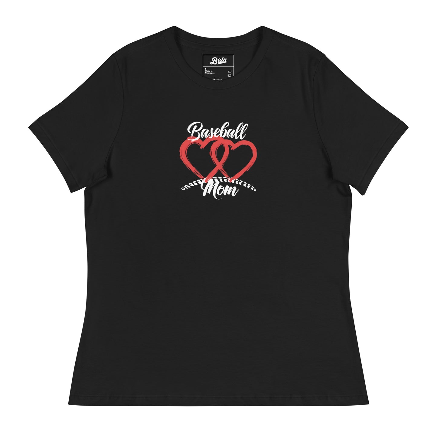 Baseball Mom Two Hearts Better than 1 Women's Relaxed T-Shirt - Multiple Colors