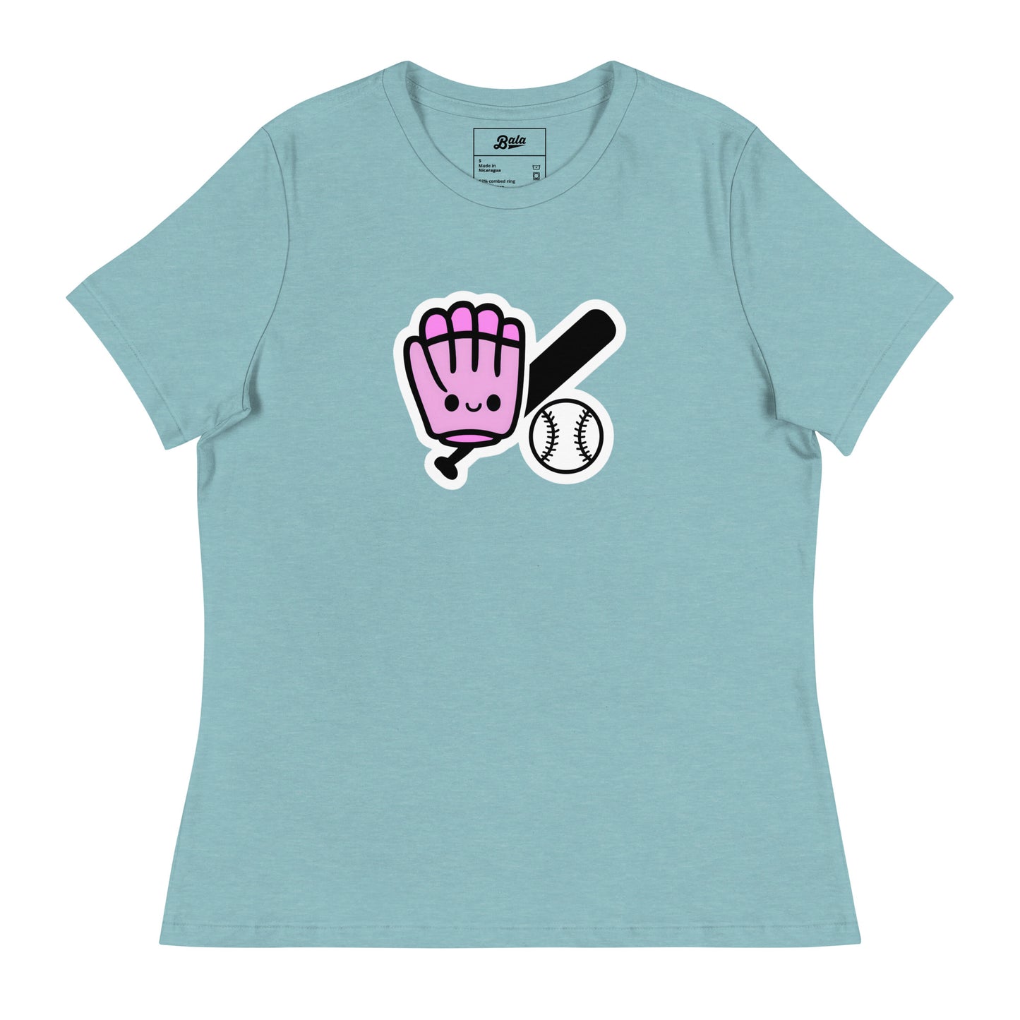 Kawaii Baseball Women's Relaxed T-Shirt - Multiple Colors