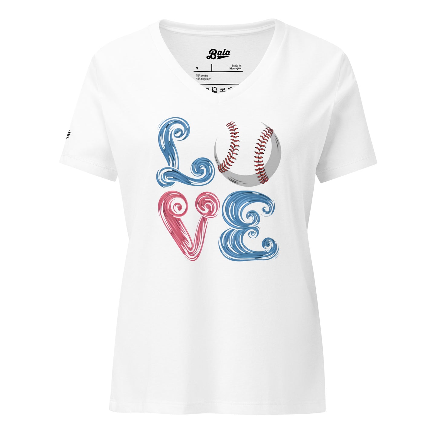 Love Women’s relaxed v-neck t-shirt - White