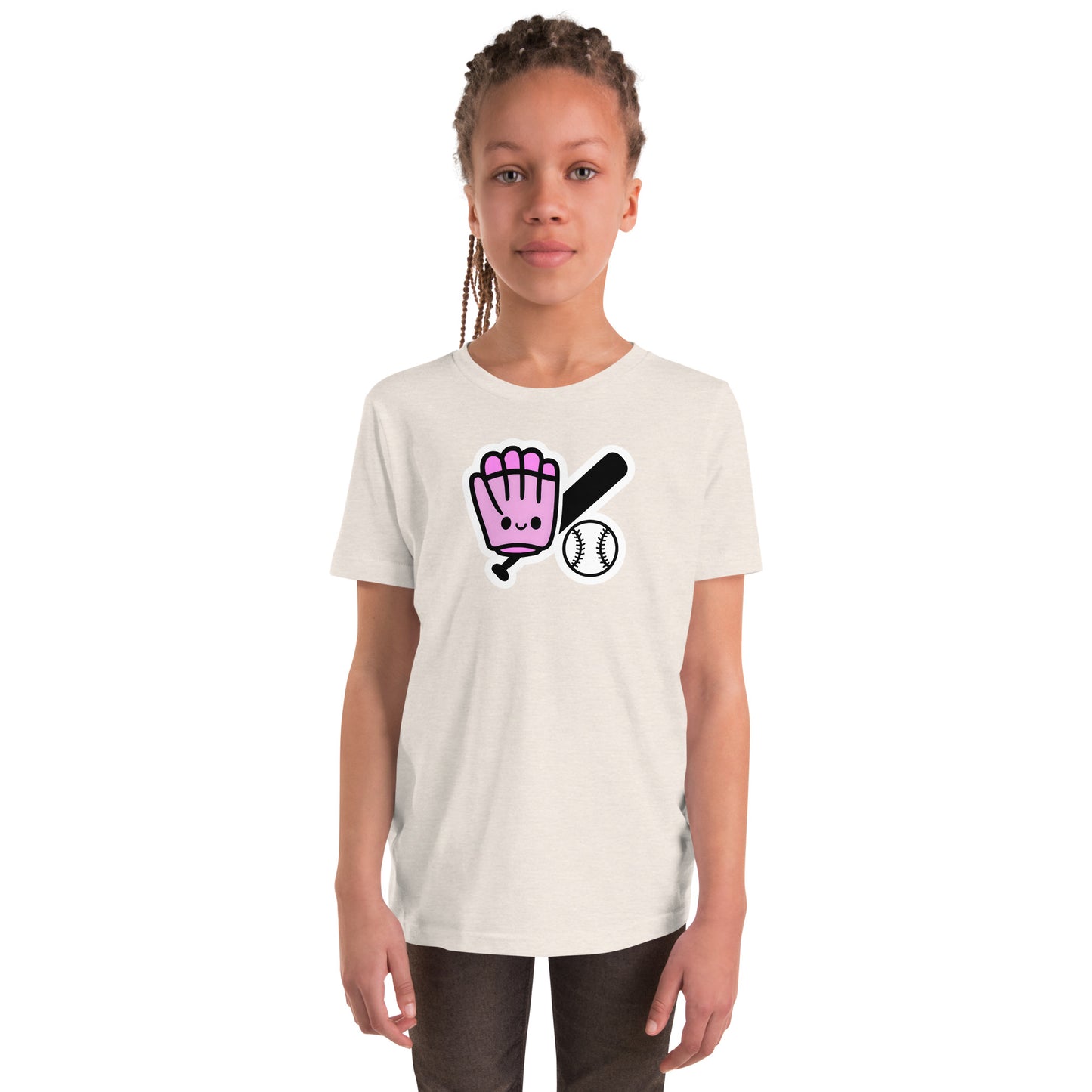 Kawaii Baseball Gear Youth Short Sleeve T-Shirt