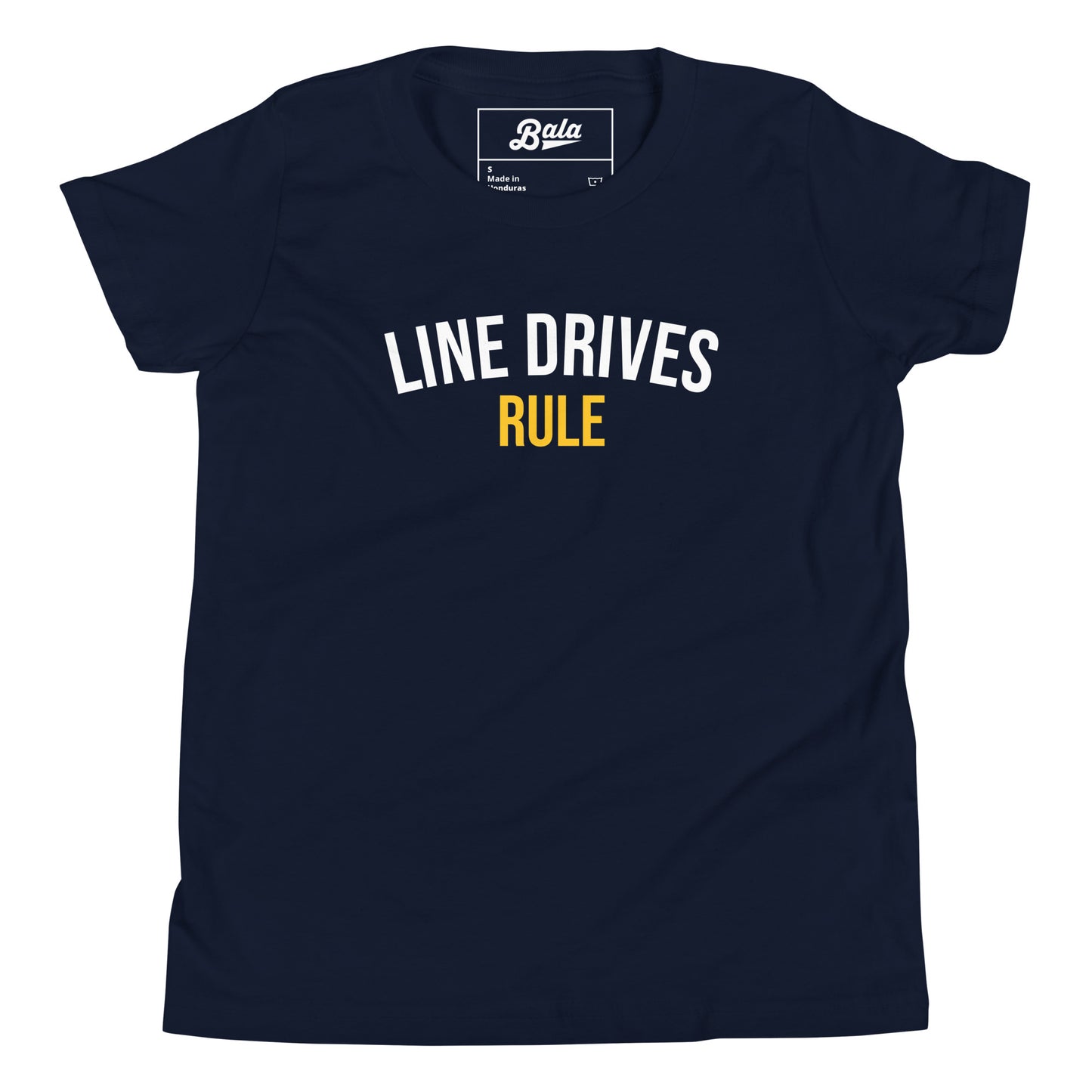 Line Drives Rule Youth Short Sleeve T-Shirt