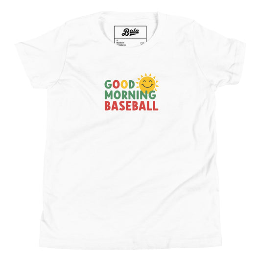 Good Morning Youth Short Sleeve T-Shirt - White