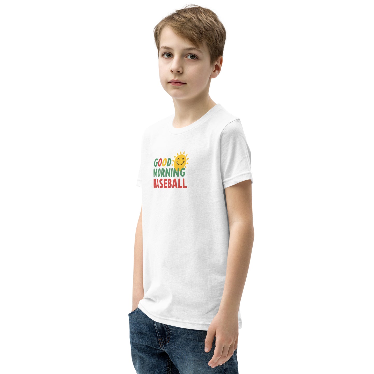 Good Morning Youth Short Sleeve T-Shirt - White